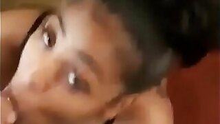 Ebony Babe cumshot