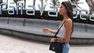 Rough sex with diminutive Thai amateur teen girlfriend cutie